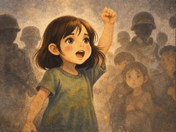 La voz de una&nbsp;niña